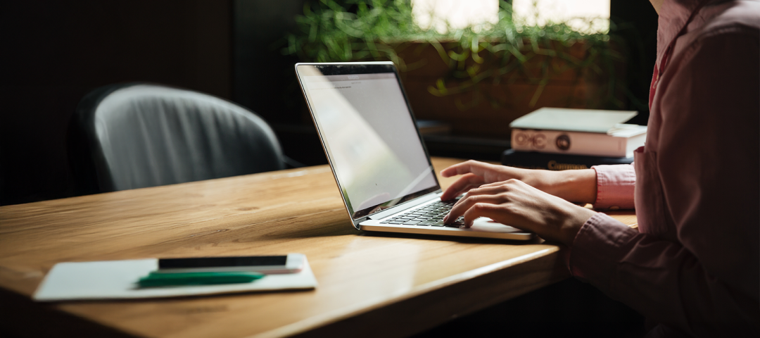 Woman Working on Laptop