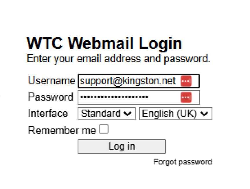 WTC webmail login 