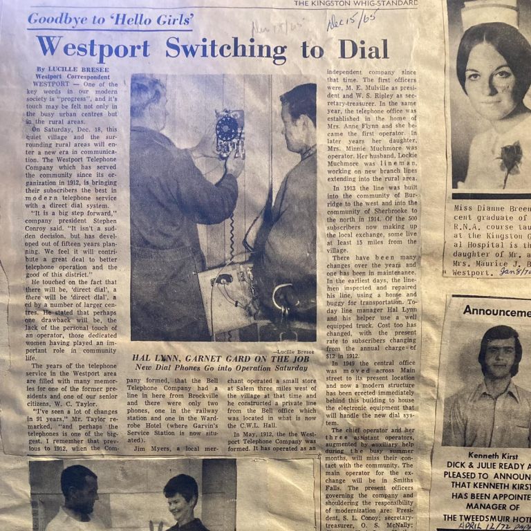 Westport Switching to Dial