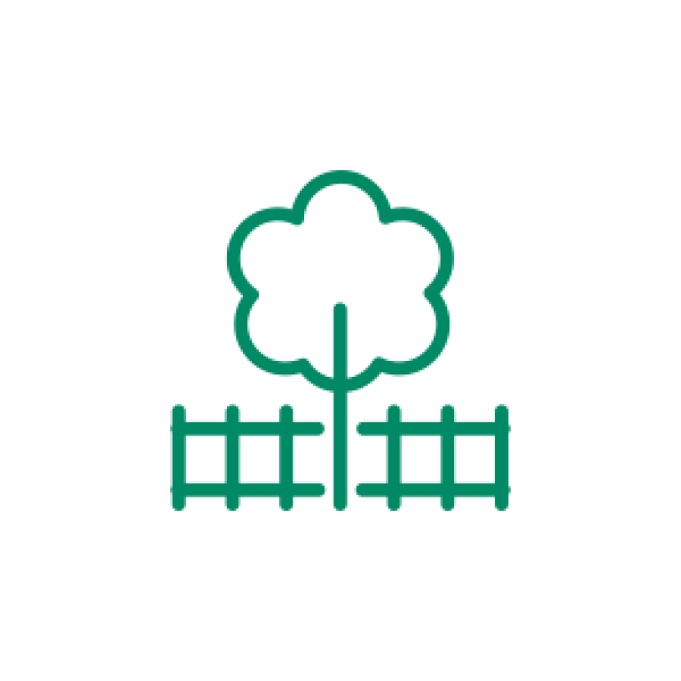 Tree with Fence Icon